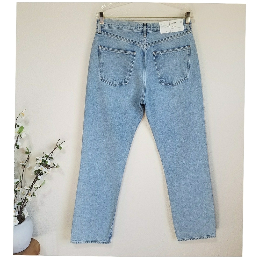 AGOLDE Mid Rise Vintage Straight Lana Jeans in Fiction - Picture 4 of 12